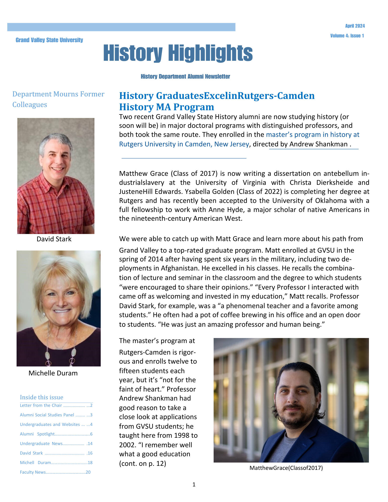 2024 HST Newsletter Front Page